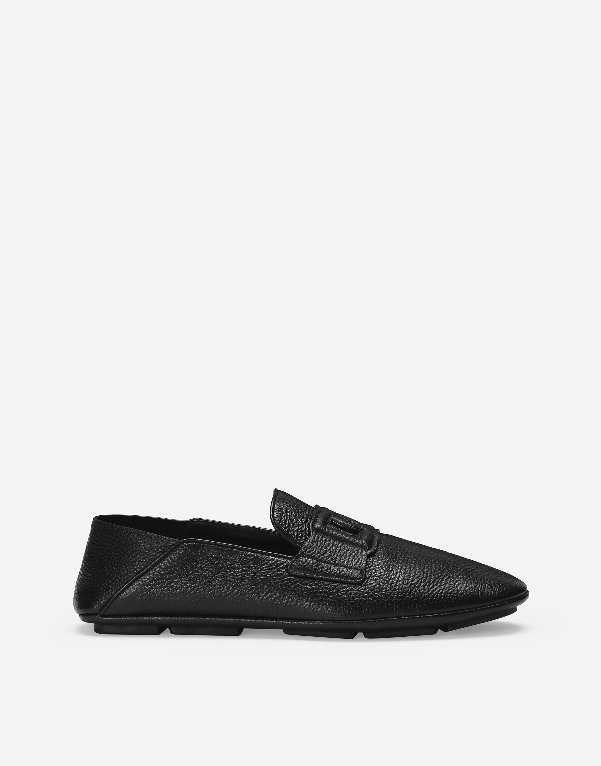 Dolce & Gabbana Deerskin driver shoes Black G2TM9TFUBFY
