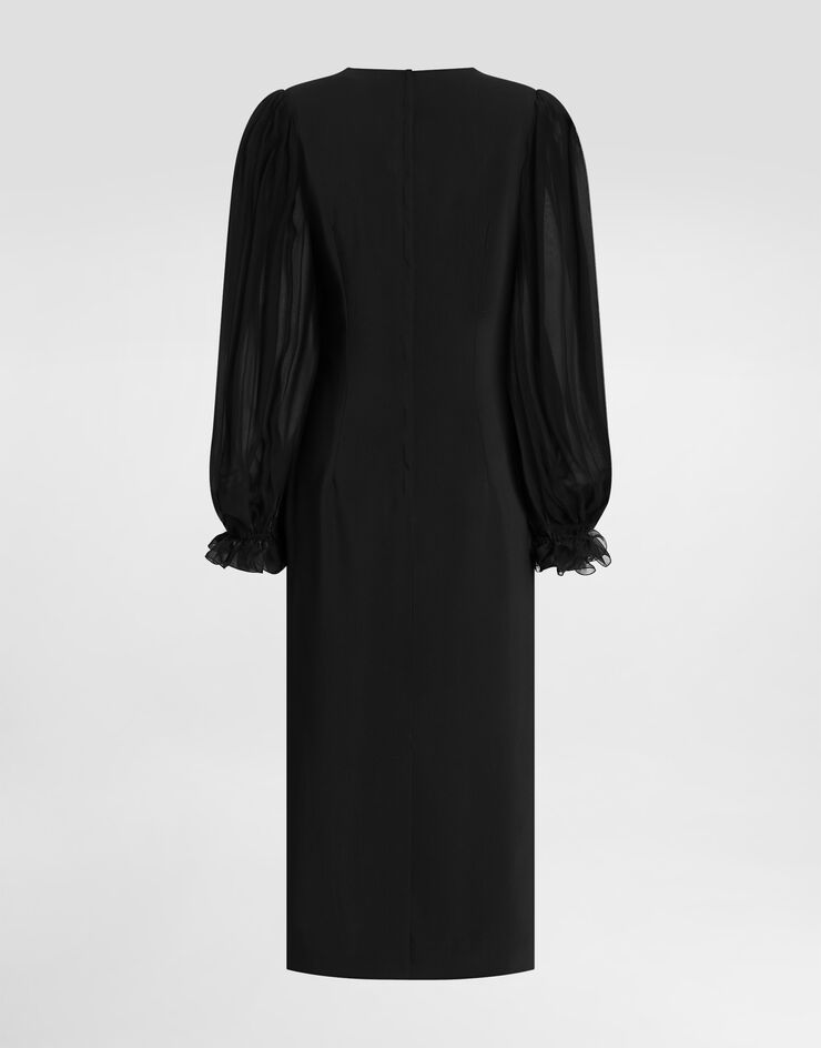Dolce & Gabbana Structured cady dress Black F611DTFUIAH