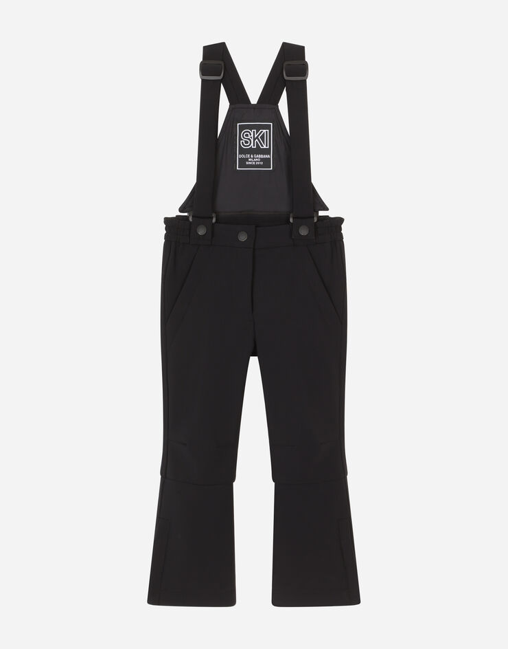 Dolce & Gabbana Technical jersey ski salopettes Black L5JP9NFUUBE