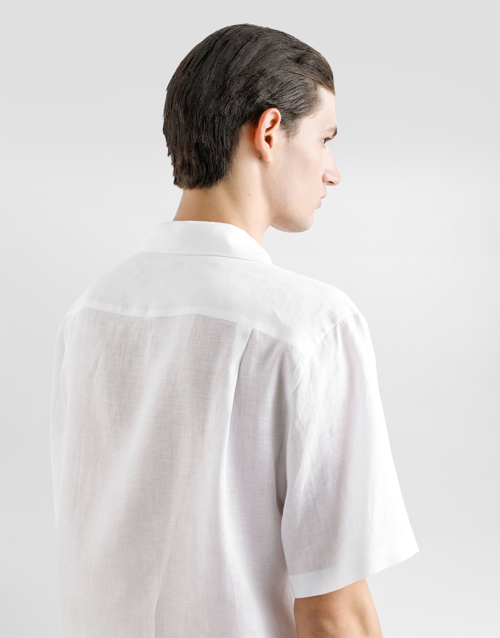 Dolce & Gabbana WHITE LINEN SHIRT リネン シャツ 春夏 快適 DOLCE & GABBANA White Linen Shirt