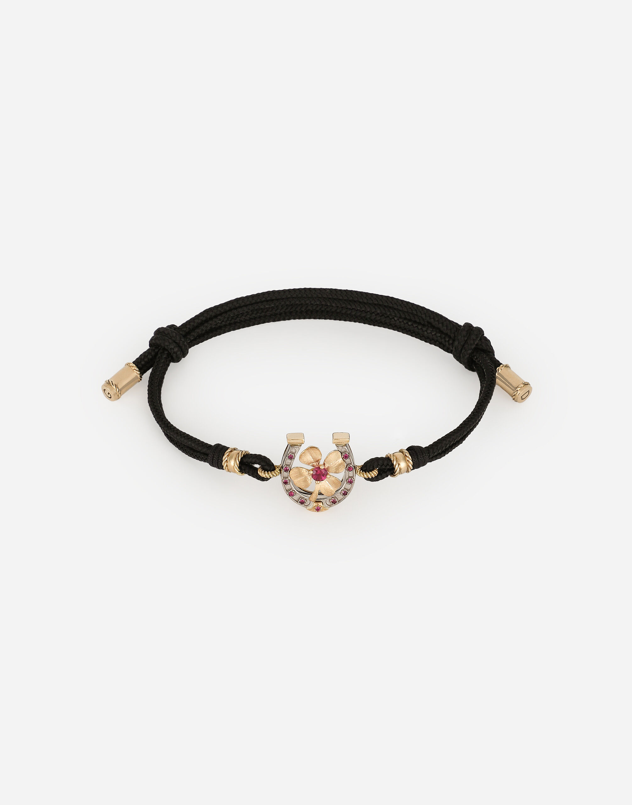 Dolce & Gabbana Good luck bracelet Gold and shiny black VG2277VM287