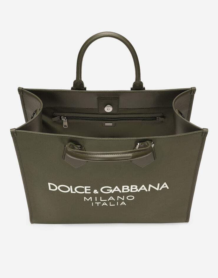 Dolce & Gabbana Large nylon shopper Green BM2271AG182
