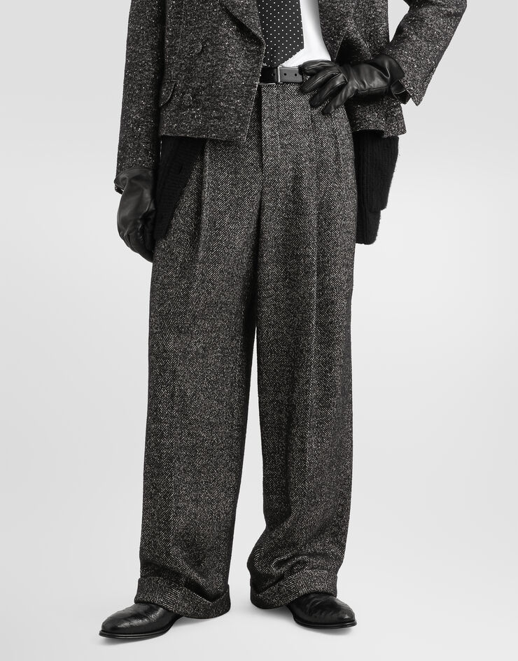 Dolce & Gabbana Textured wool blend trousers Dolce & Gabbana Textured wool blend trousers Multicolor GP16HTFCZAM