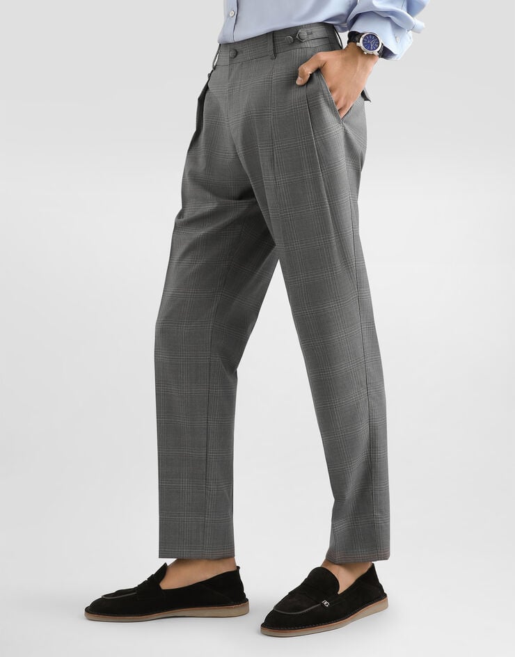 Dolce & Gabbana Glen plaid virgin wool trousers Multicolor GP19WTFQ2OZ