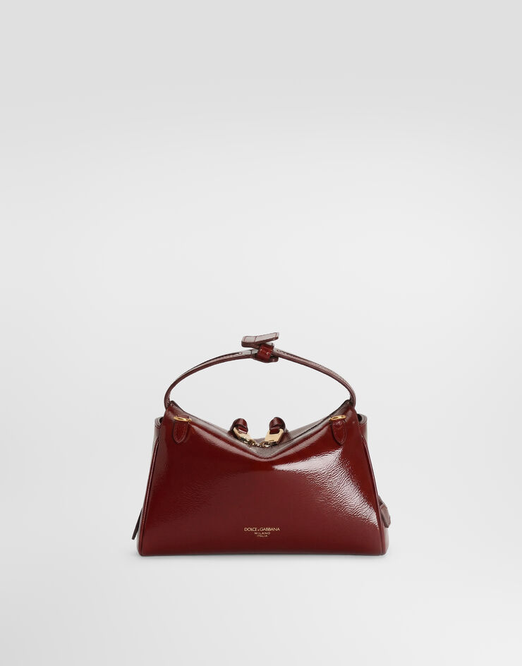 Dolce & Gabbana Mini Vittoria calfskin handbag Red BB7889AZ000