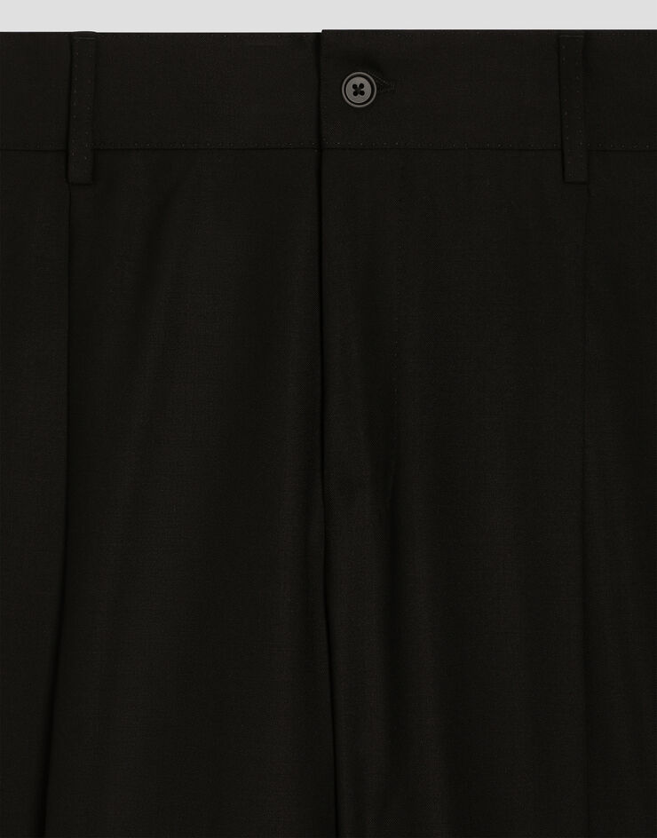 Dolce & Gabbana Pantalones en lana virgen Black GP0N2TGL269