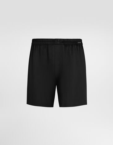 Dolce & Gabbana Silk satin boxer shorts Dolce & Gabbana Silk satin boxer shorts Black M3A12TON0EC