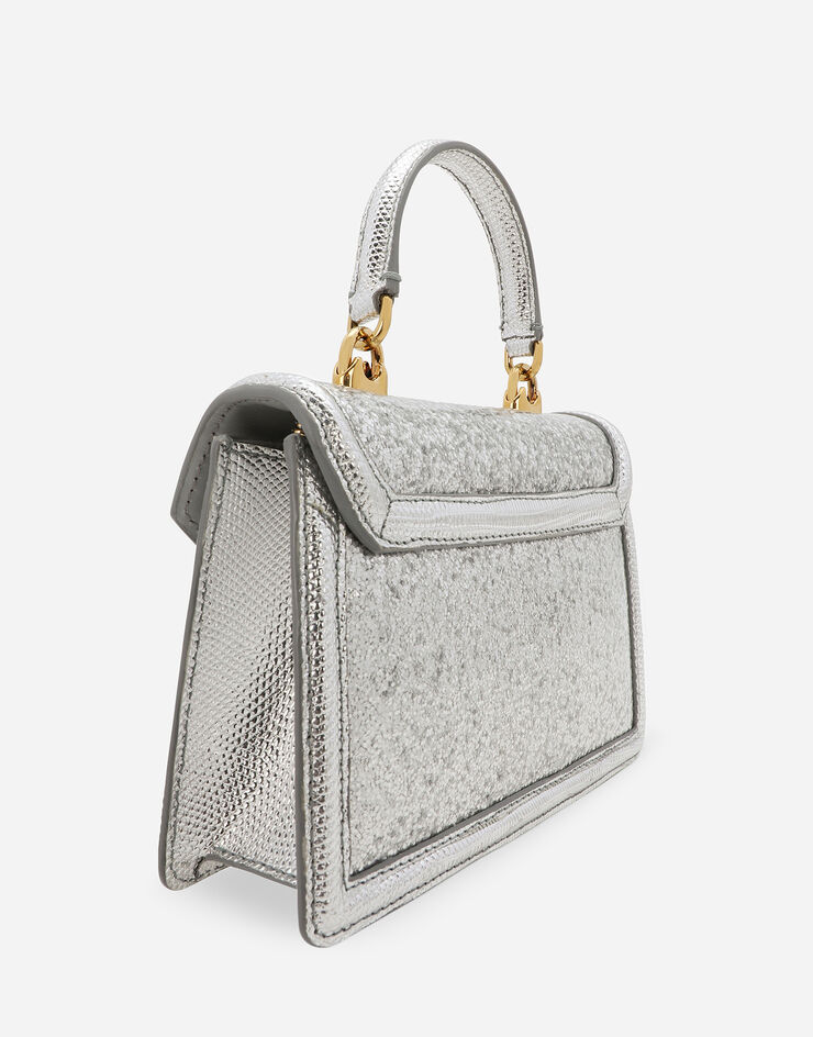 Dolce&Gabbana Sac à anse supérieure Devotion petit format Argent BB6711AN586