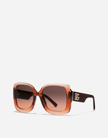 Dolce & Gabbana Lunettes de soleil à motif Maiolica Arancione Transparent gradient orange VG4513VP078