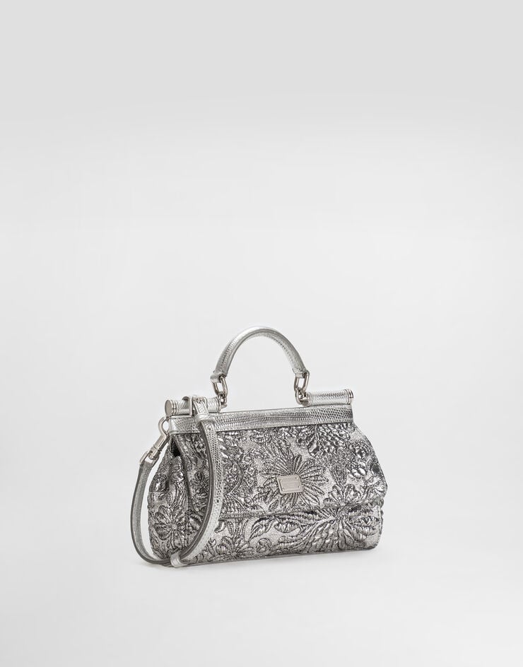 Dolce & Gabbana Small Sicily handbag in brocade Dolce & Gabbana Small Sicily handbag in brocade Silver BB7116BR817