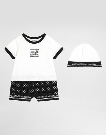 Dolce & Gabbana 2-piece gift set in bandanna-print jersey Azure L14S27FR50R
