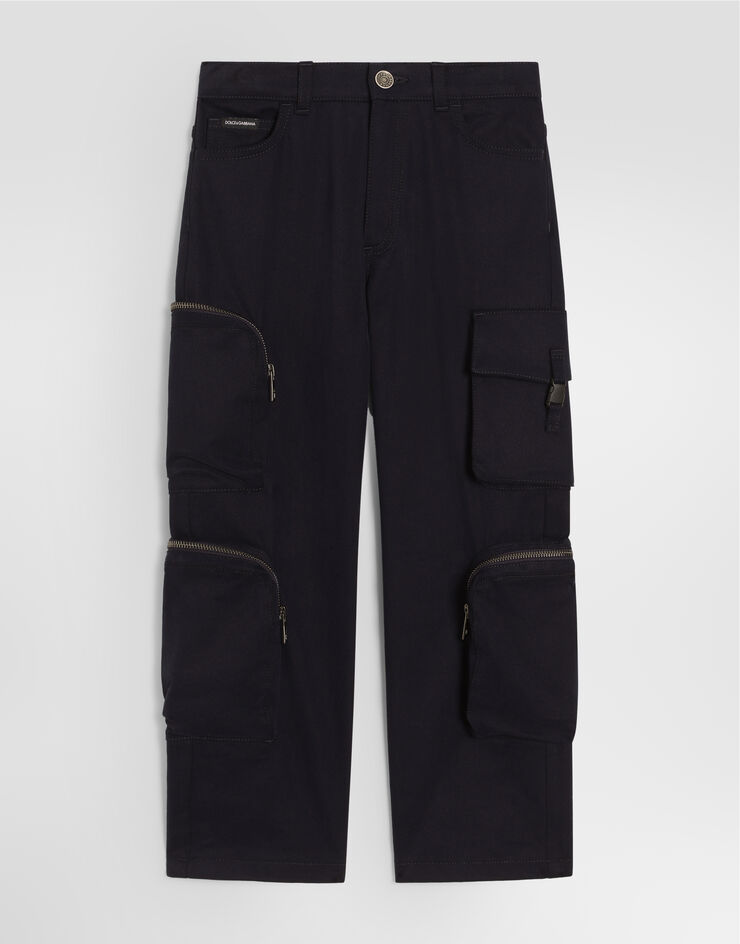 Dolce & Gabbana 5-pocket cotton trousers Blue L42F68FUFOG