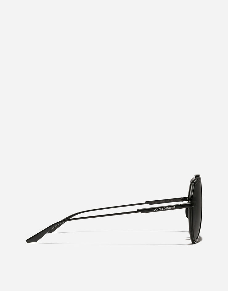 Dolce & Gabbana Sonnenbrille Metal Classic Schwarz VG2309VM187
