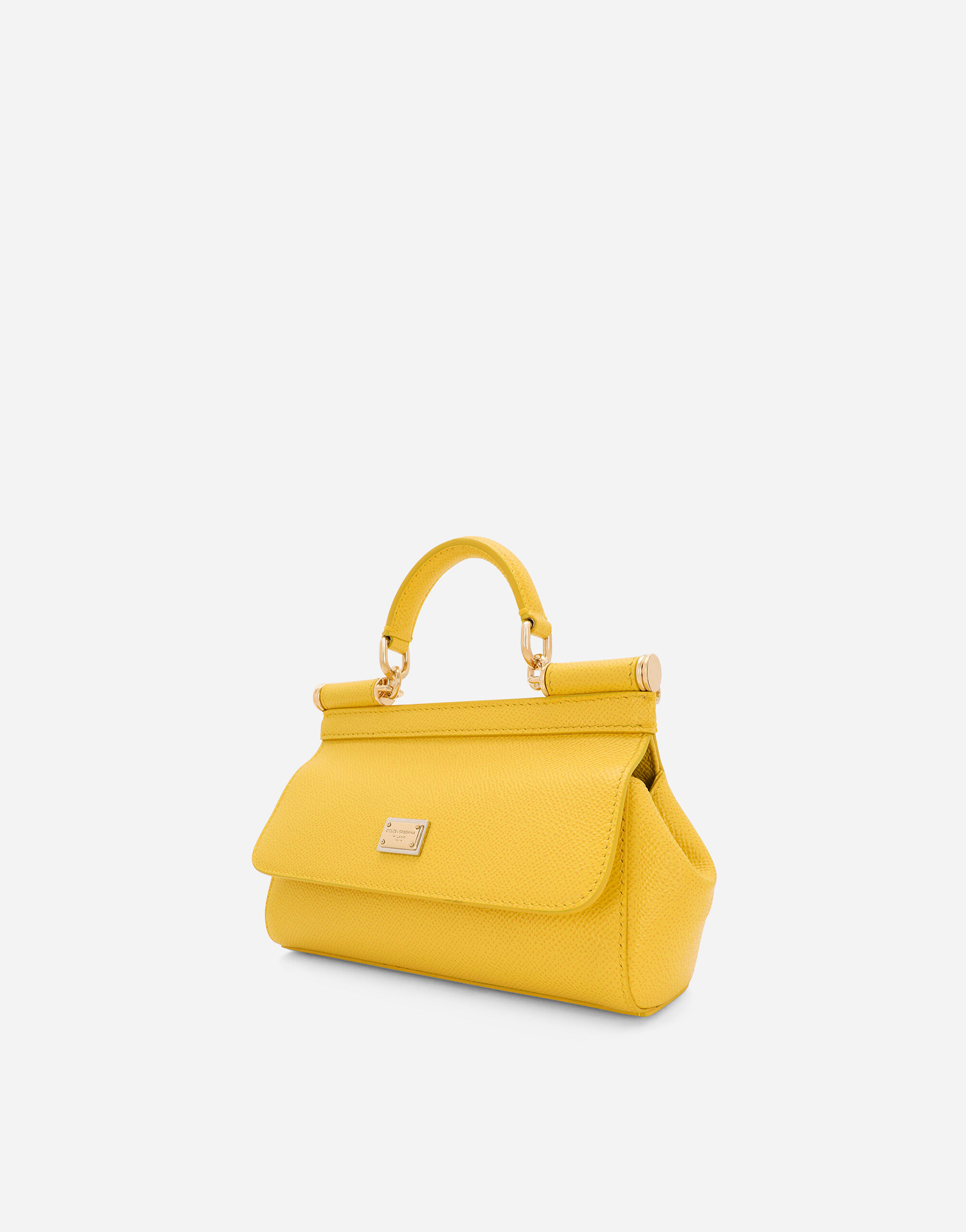 Small Sicily handbag in Yellow for Women Dolce Gabbana US