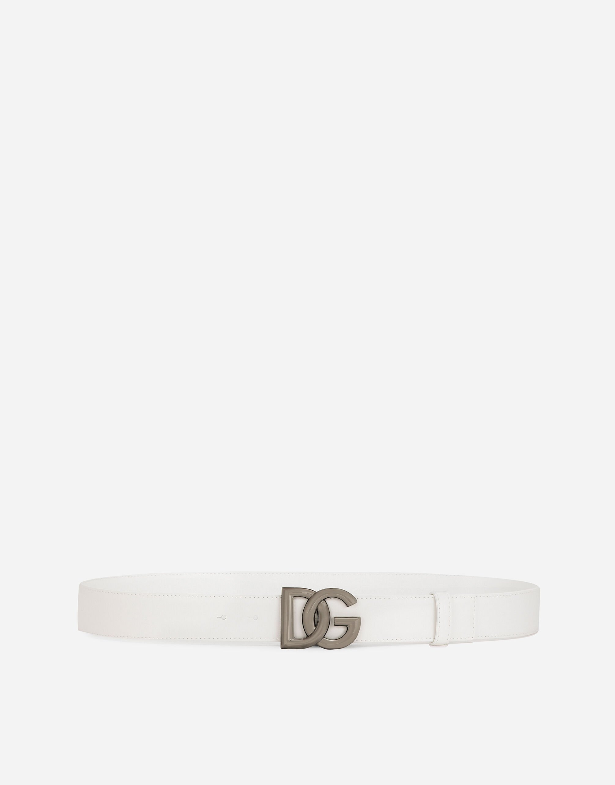 White dolce and gabbana belt hotsell