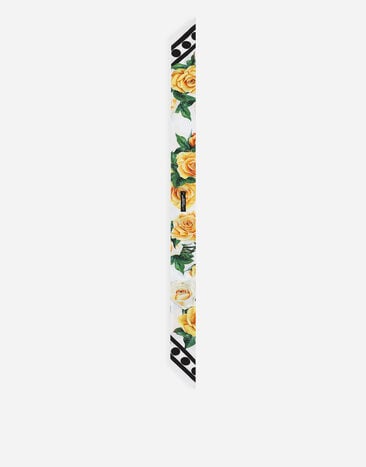 Dolce & Gabbana Bandeau en sergé à imprimé roses jaunes Imprimé FS215AGDAWY
