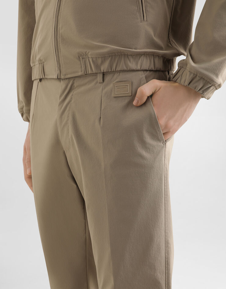 Dolce & Gabbana Nylon canvas trousers Beige GW13ETFUUDD
