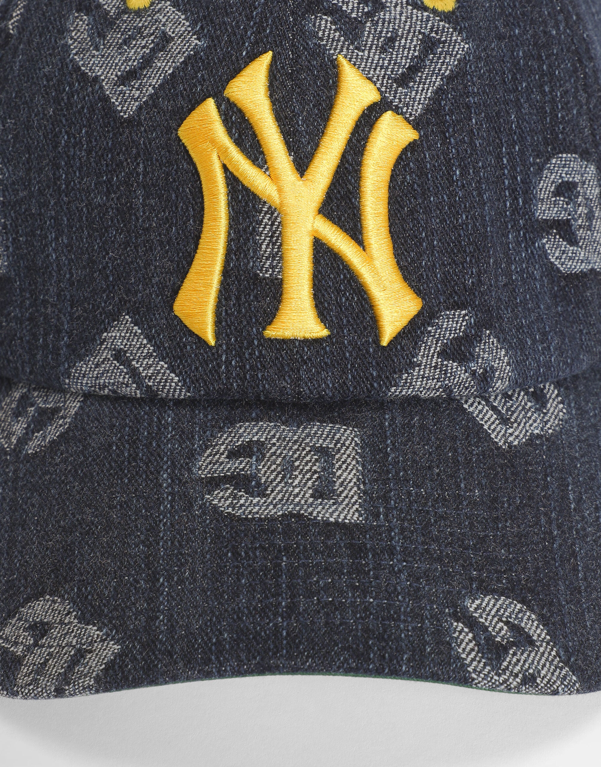 Dolce&Gabbana X '47 New York Yankees Baseball Cap In Denim Logo in