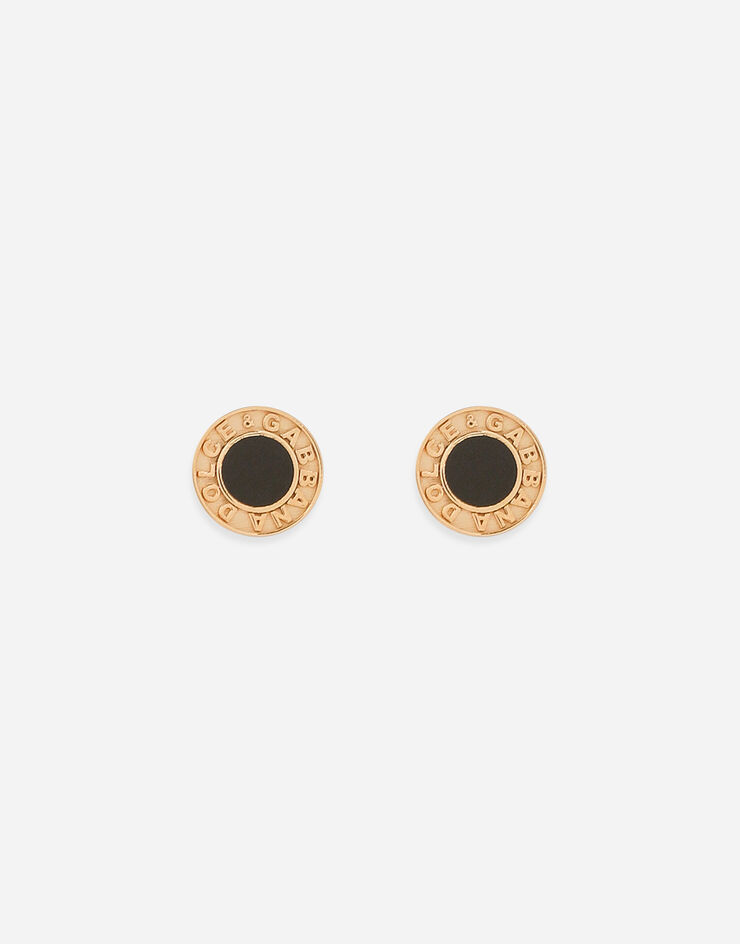 Dolce & Gabbana Pendientes a presión con logotipo Dorado WEQ5S4W1111