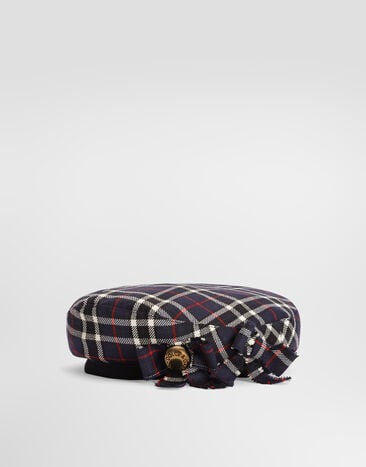 Dolce & Gabbana Tartan beret with applications  LB5H43FQ2N0
