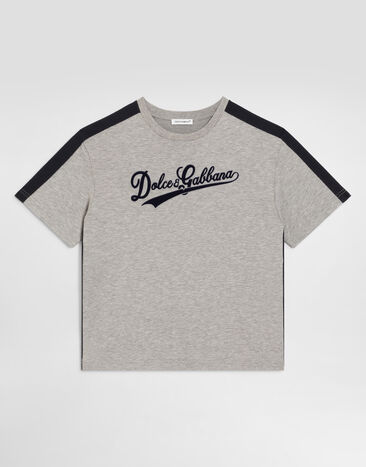 Dolce & Gabbana تي شيرت من جيرسي بشعار  L4JTKDG7PWQ