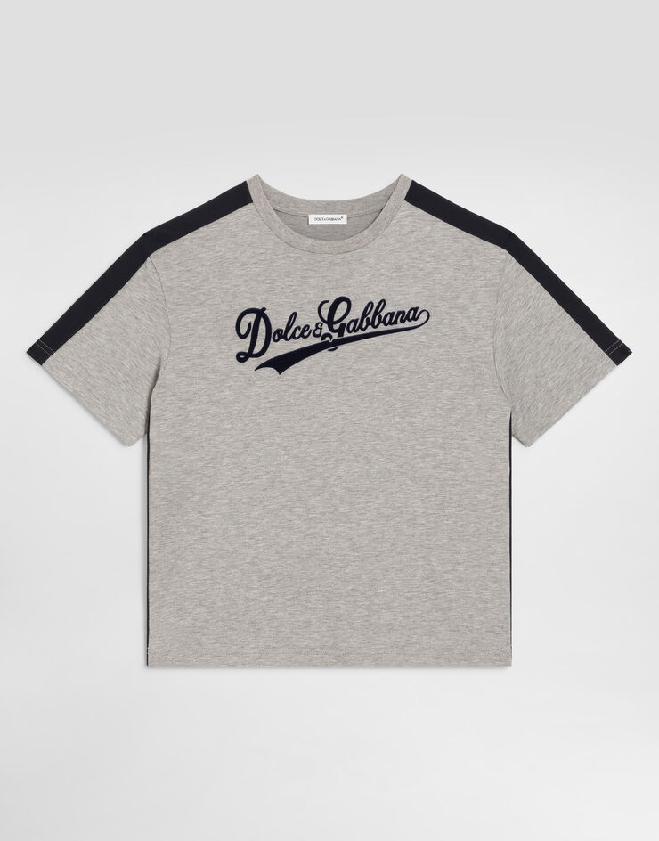 Dolce & Gabbana تي شيرت من جيرسي بشعار  L4JTKDG7PWQ