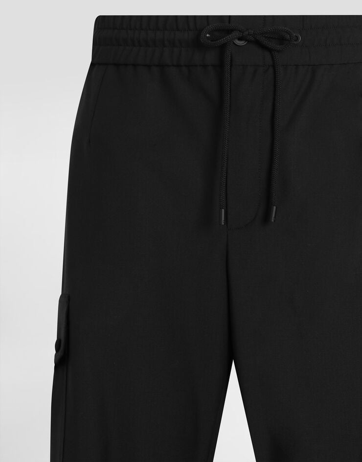 Dolce & Gabbana Wool blend jogging trousers Black GP14PTGK306