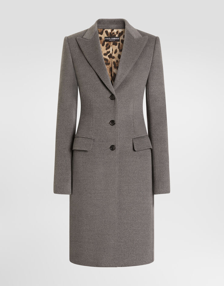 Dolce & Gabbana Dolce single-breasted wool coat Grey F0Q41TGDD1V