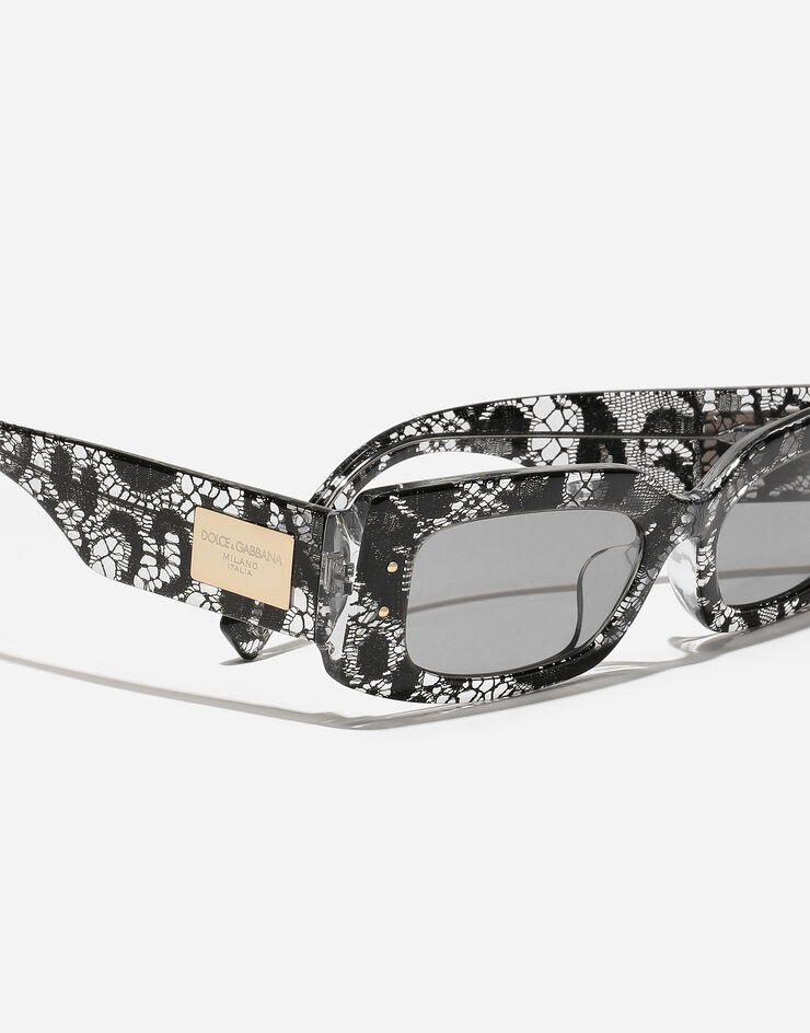 Dolce & Gabbana Gafas de sol DG PLAQUE Encaje Negro VG447AVP871