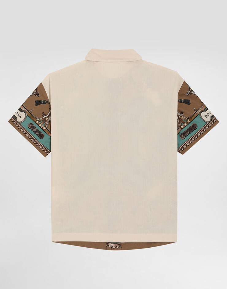 Dolce & Gabbana Camisa en popelina con estampado bandana Dolce & Gabbana Camisa en popelina con estampado bandana Multicolor L44S90G7P2K