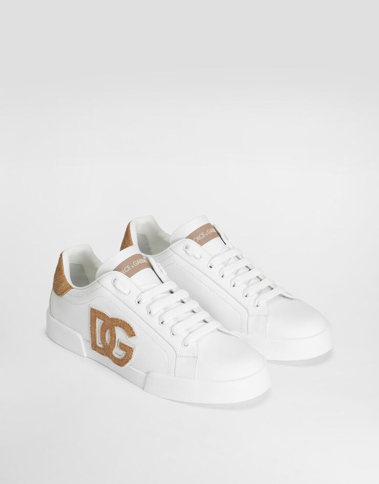 Dolce & Gabbana Portofino light strobel sneakers in nappa calfskin White CS2395A0137