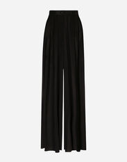Dolce&Gabbana Silk chiffon wide-leg pants Black F79BRTHLM9K