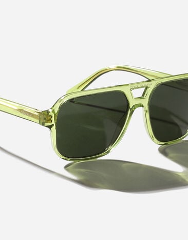 Dolce & Gabbana Mini me sunglasses Transparent lime VG400NVP171