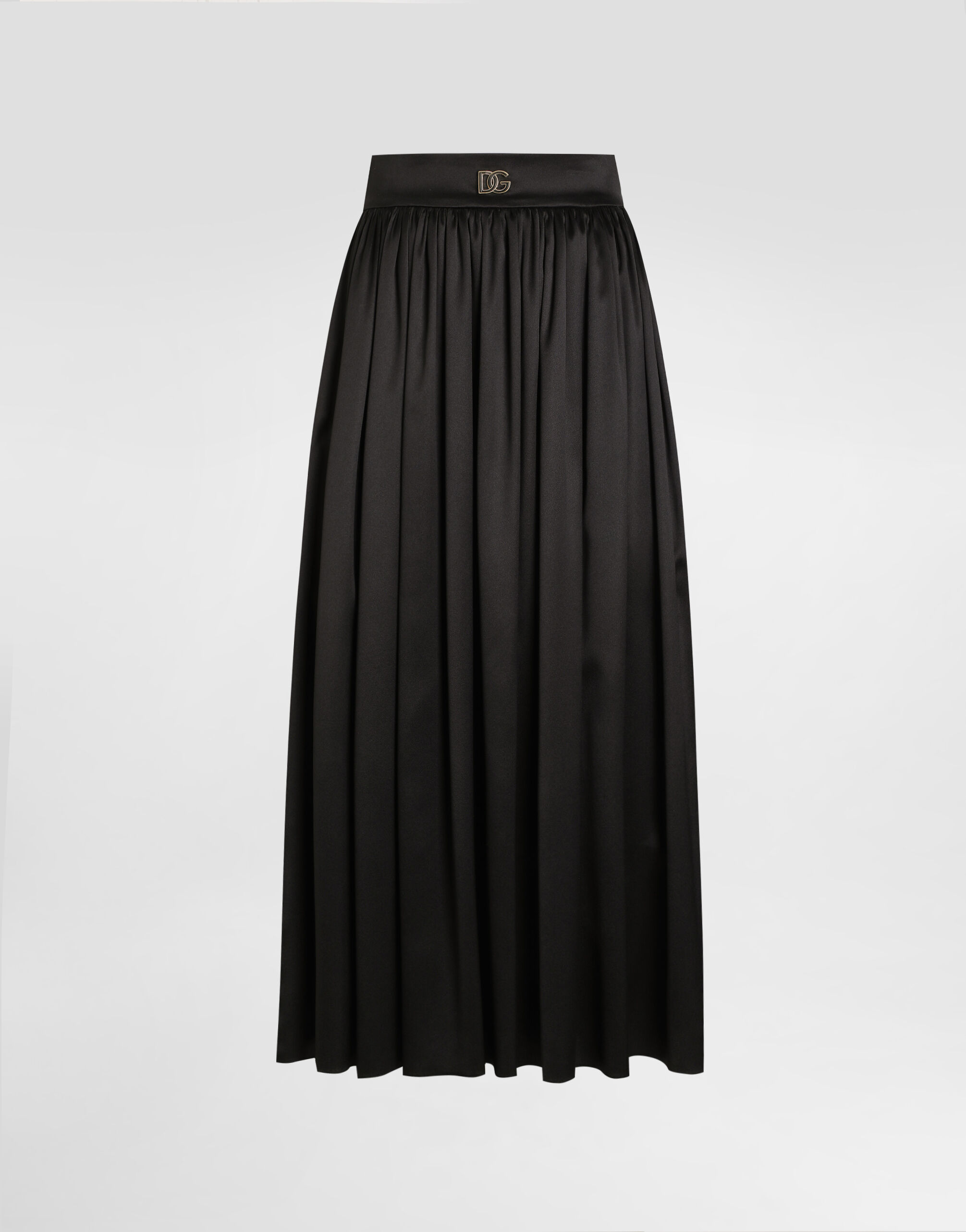 スカート DOLCE  GABBANA Women Skirts F4B6UTFSA7BHN5IY Black Wool midi pencil skirt with satin waistband in Black for