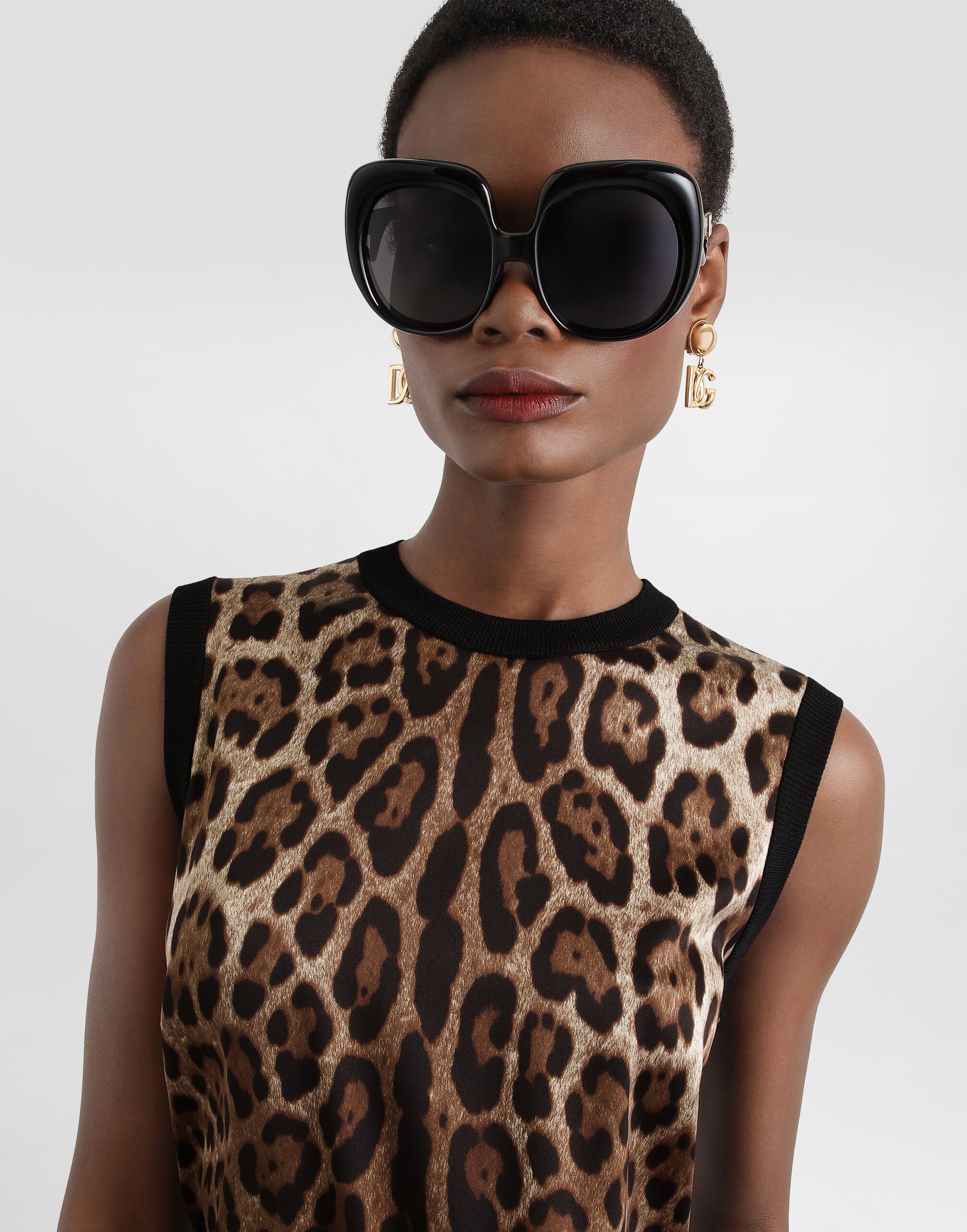 Printのウィメンズ レオプリント ウール トップ | Dolce&Gabbana®