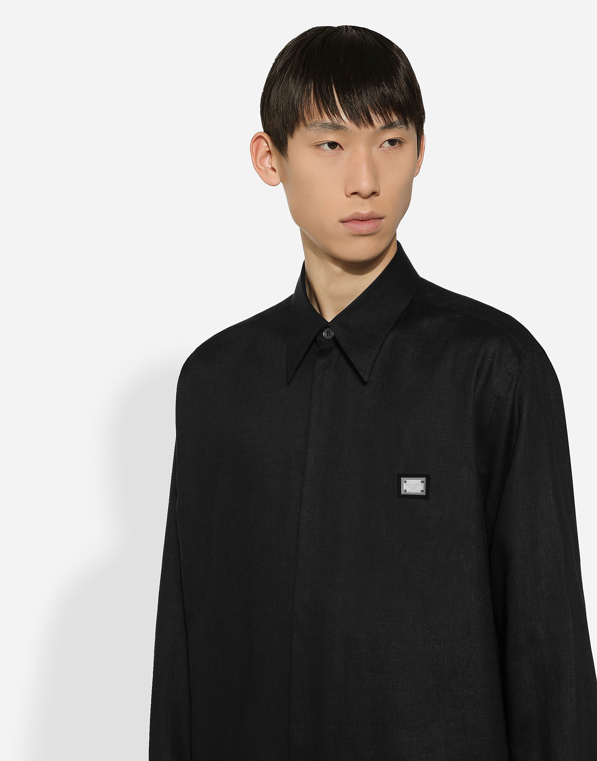 Camicia nera dolce e gabbana deals