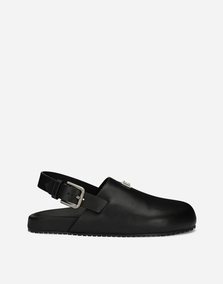 Dolce & Gabbana 小牛皮穆勒鞋 黑 A80402AQ765