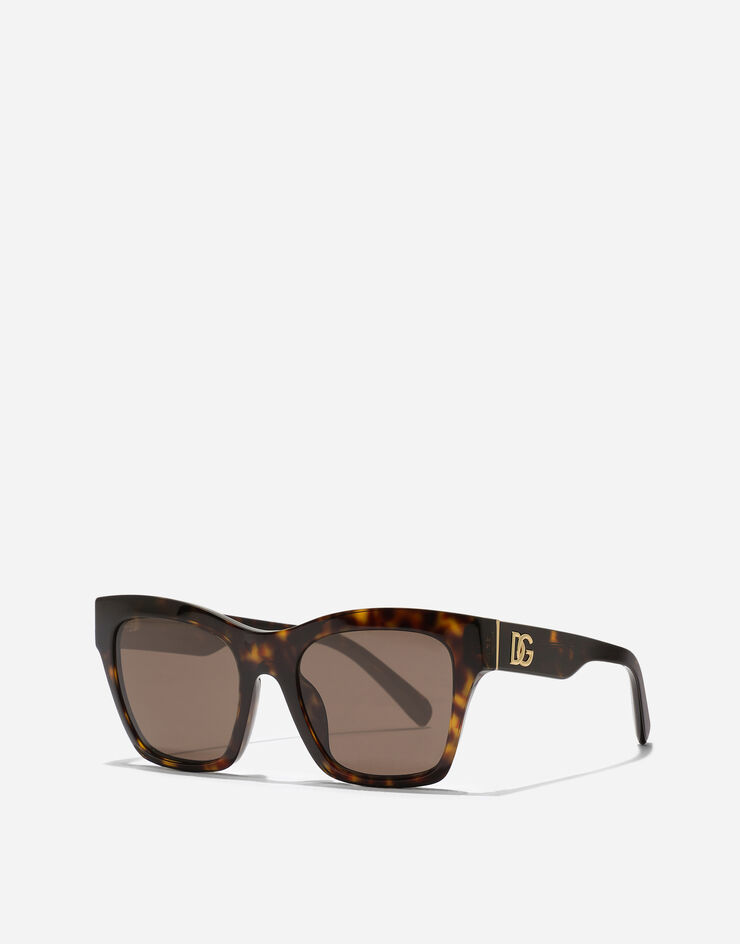 Dolce & Gabbana DG Crossed Sunglasses Havana VG4512VP273
