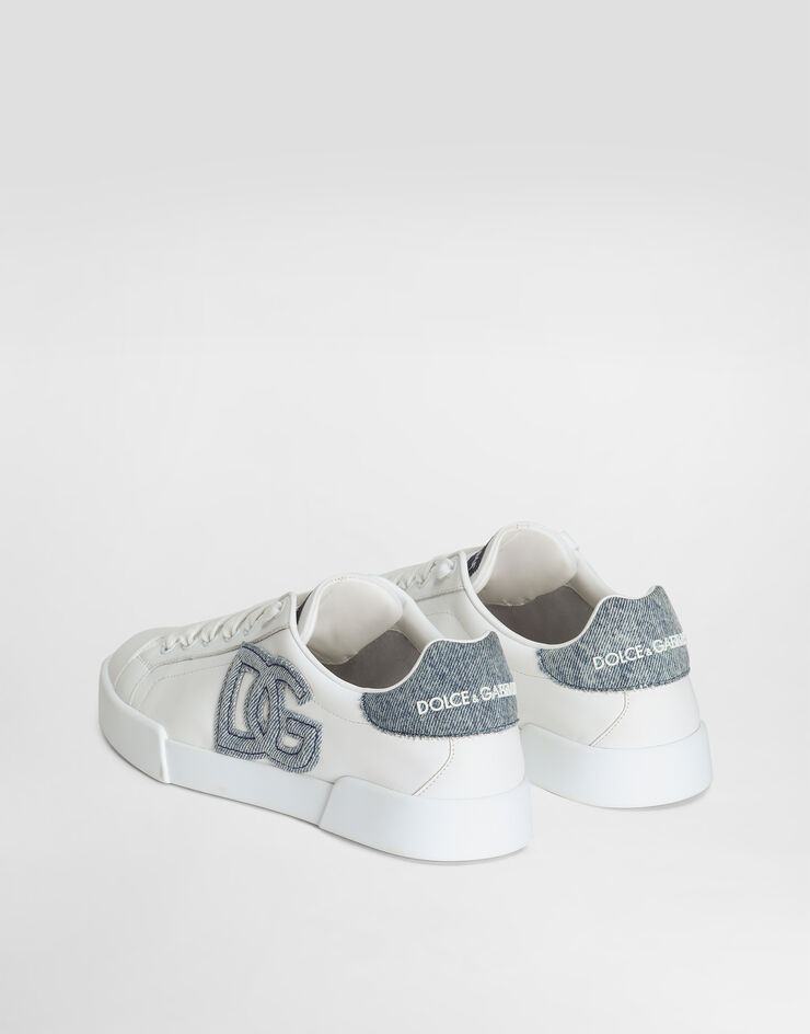 Dolce & Gabbana Sneakers Portofino Light en cuir de veau Blanc CK2318A6H53