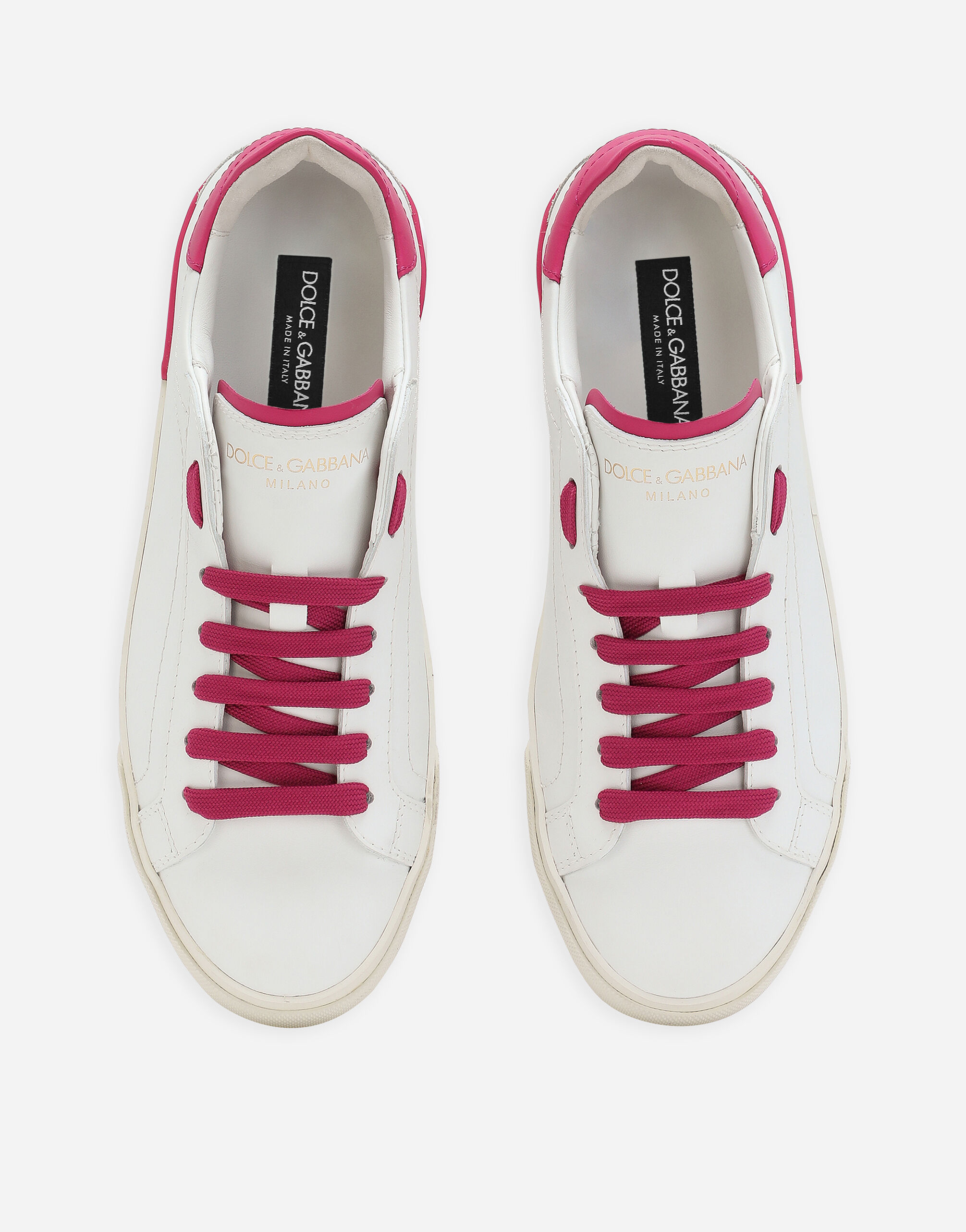 Portofino vintage calfskin sneakers in Multicolor for