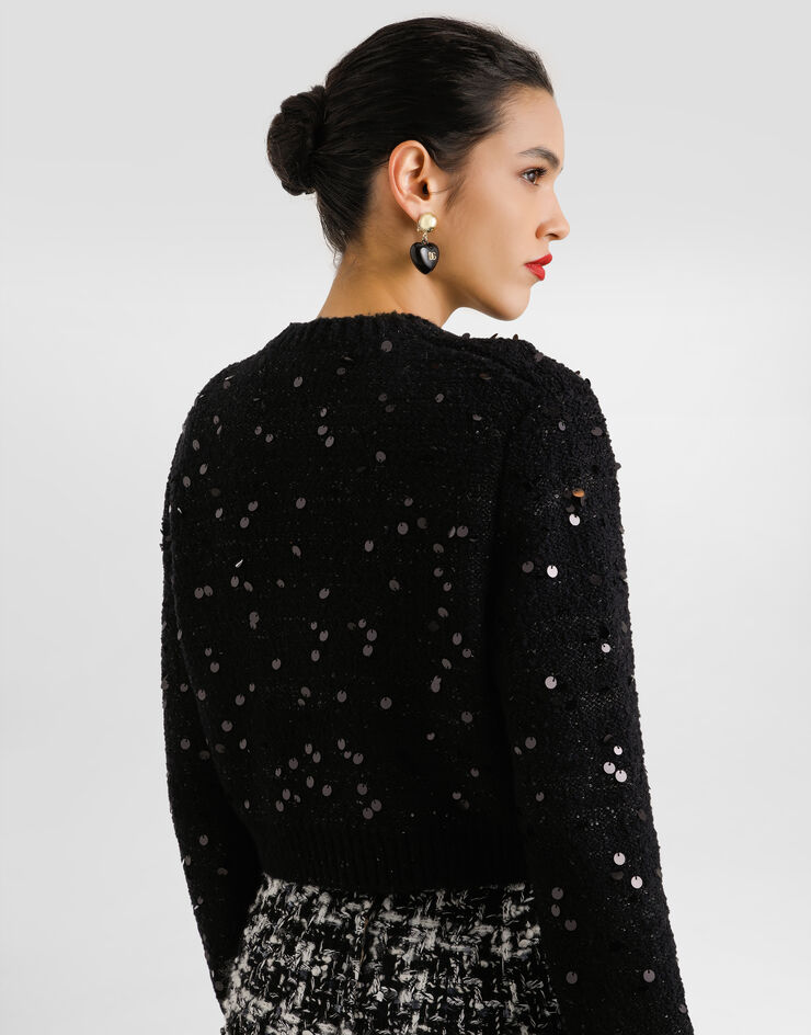 Dolce & Gabbana Wool blend cardigan Black FXVC2ZJFMZX