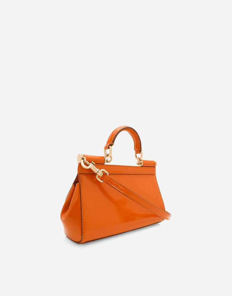 Dolce & Gabbana Маленькая сумка Sicily с короткой ручкой оранжевый BB7116A1037