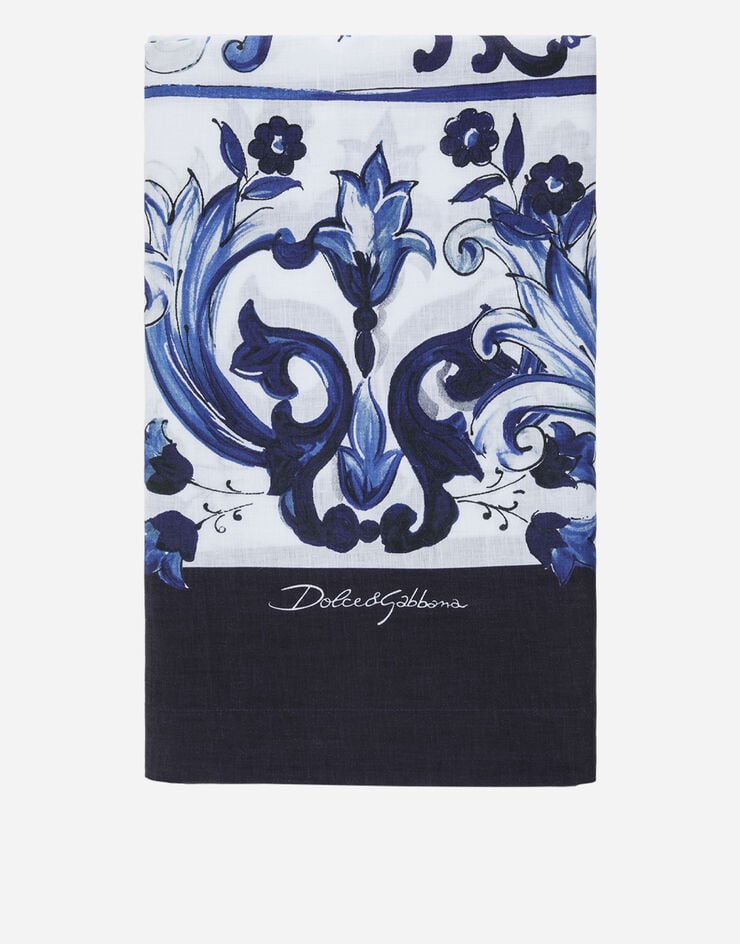 Dolce & Gabbana 4-Seater Linen Tablecloth Multicolor TCG001TCADN