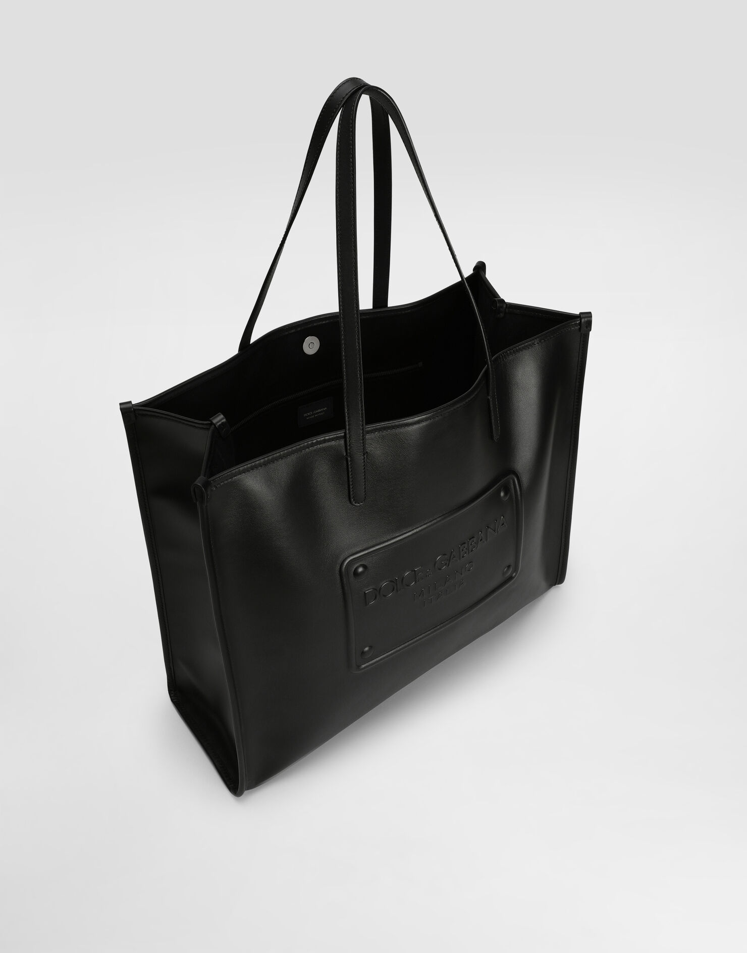 Medium Calfskin Flat Shopper - Yellow
