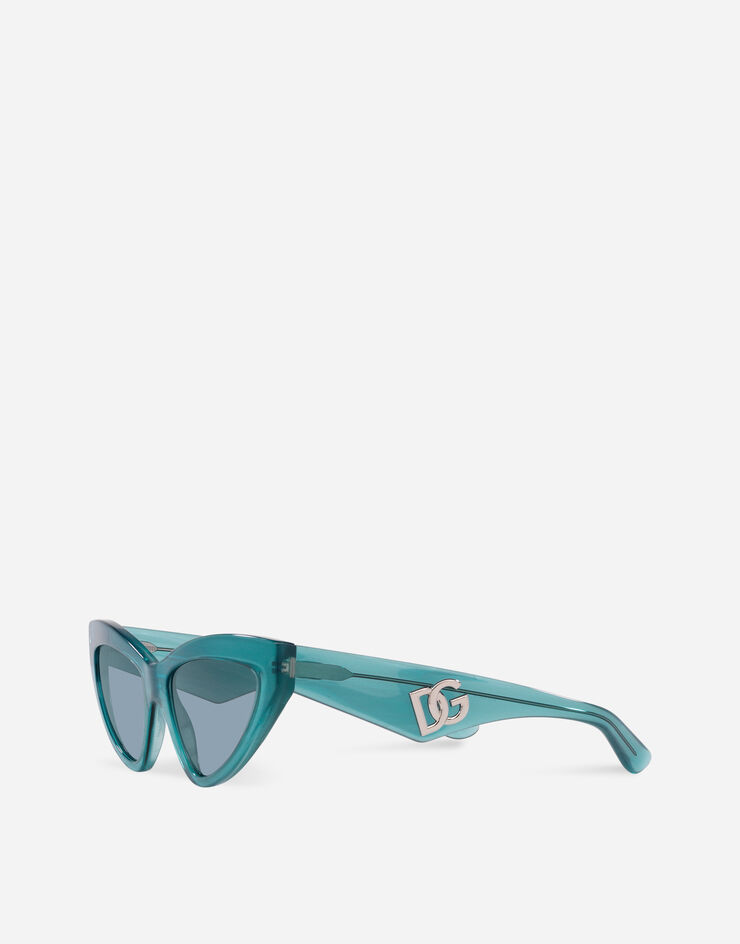 Dolce & Gabbana Sonnenbrille DG Crossed Azurblau VG4439VP6E3