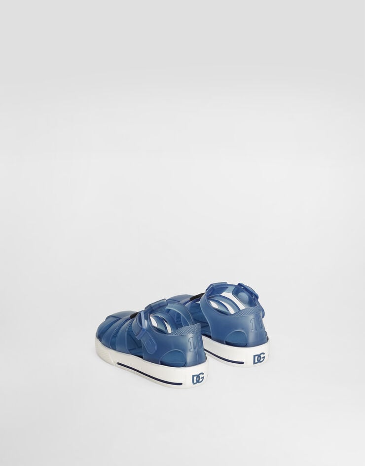 Dolce & Gabbana Rubber sandals with DG logo Multicolor DN0115AT079