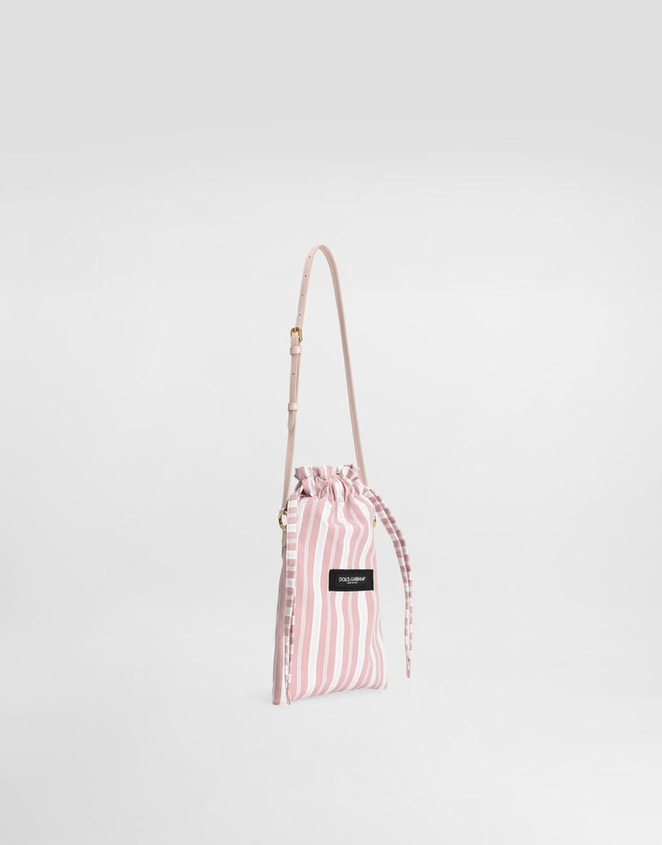 Dolce & Gabbana Sac Essenza en popeline à rayures Dolce & Gabbana Sac Essenza en popeline à rayures Multicolor BB7937A0578