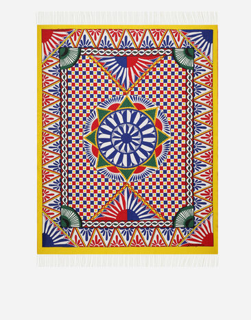 Dolce & Gabbana Cashmere Jacquard Blanket Multicolor TCE012TCAB0