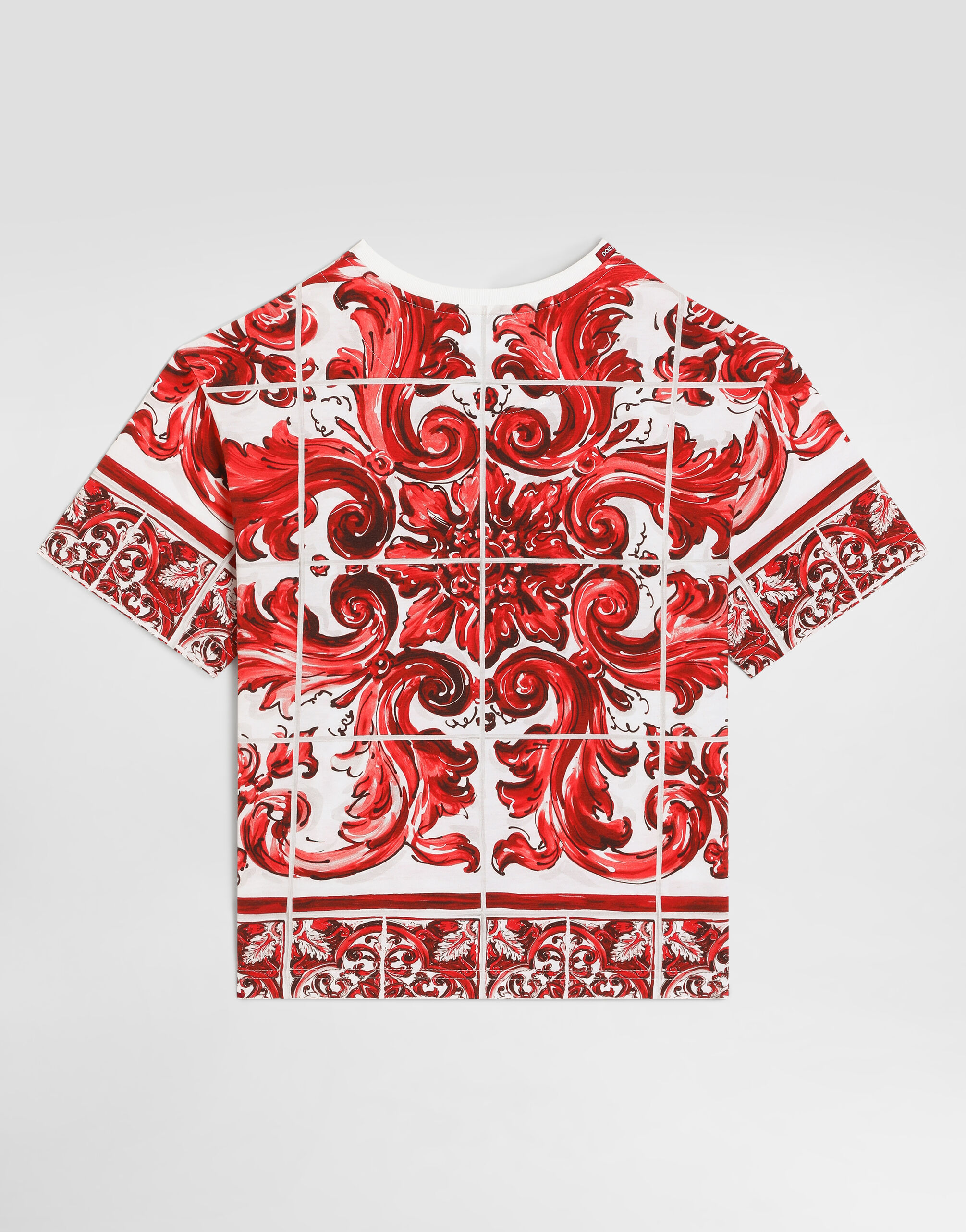 Majolica-print jersey t-shirt in Multicolor for Boys