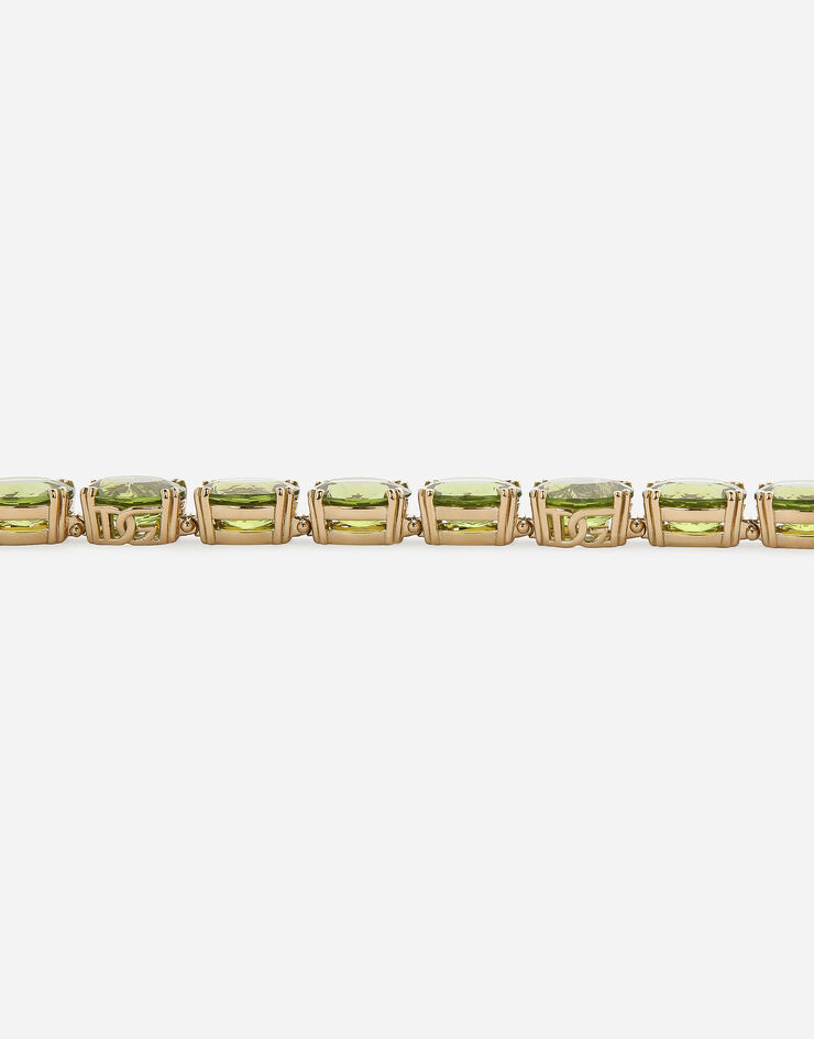 Dolce & Gabbana Collier Anna en or jaune 18 ct avec péridots Doré WNQA4GWPE01